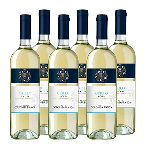 Grillo Sicilia DOC "Colomba Bianca" Bio Weißwein Sizilien trocken (6 x 0.75l) von Colomba Bianca