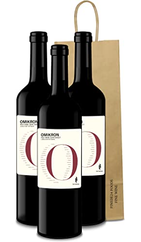 Rotwein Lieblich OMIKRON aus Griechenland | griechische Weine Imiglykos Rot 3x 750ml von Cabernet Sauvignon