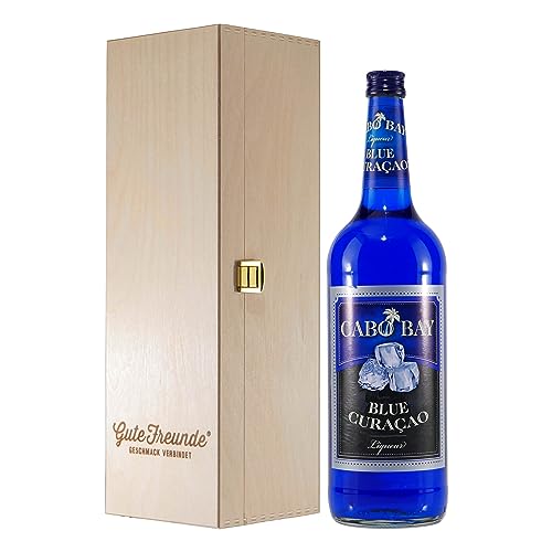 Cabo Bay Blue Curacao mit Geschenk-Holzkiste Cabo Bay Blue Curacao mit Geschenk-Holzkiste von Cabo Bay