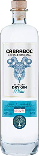 Cabraboc Dry Gin Blau 0,7L - Mallorca Spanien - 44% vol - ideal für Gin Tonic und andere Gin Cocktails von Cabraboc