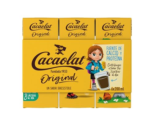 Cacaolat - Kakaogetränk Mini Tetra Pak Trinkschokolade Schokomilch - 6x0,2l von Cacaolat