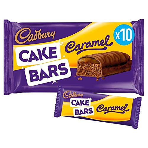 Cadbury's 10 Caramel Kuchenstangen, 3 komplette Packungen von Cadbury