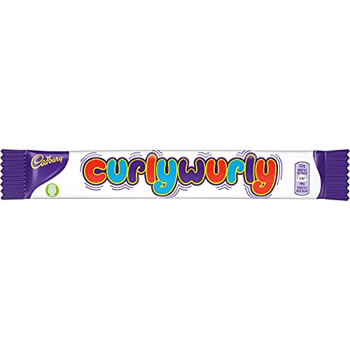Curly Wurly Einzelriegel – Weicher Karamell-Zopf mit Überzug aus zarter Milchschokolade – Das Original als Einzelriegel (1 x 21,5g) von Cadbury's