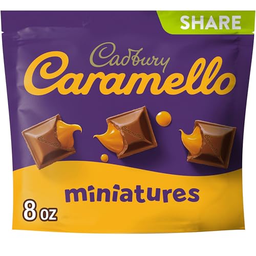 CADBURY CARAMELLO Miniatures Milchschokolade und Karamell Candy Bars, einzeln verpackt, 237 ml von Cadbury