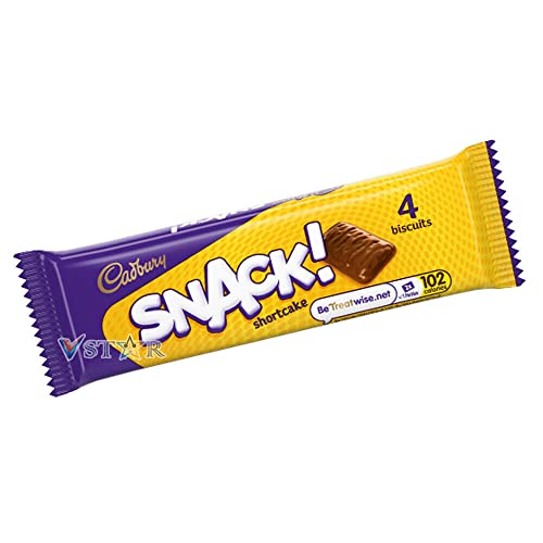 CADBURY SNACK SHORTCAKE CHOCOLATE 4 BISCUITS PACK 36x 40g - FULL BOX von Cadbury