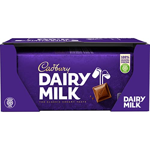 Cadbury Dairy Milk Schokolade – cremige Milchschokolade – leckere Süßigkeit mit süßem, vollmundigem Geschmack – Dairy Milk, 17 x 180 g von Cadbury