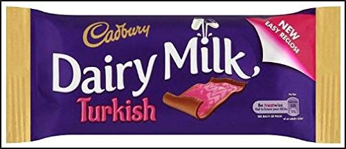 Cadbury Dairy Milk Turkish Delight Chocolate Bar 47g ( Pack of 10 ) from Ireland sold by DSDelta Ireland Ltd von Cadbury