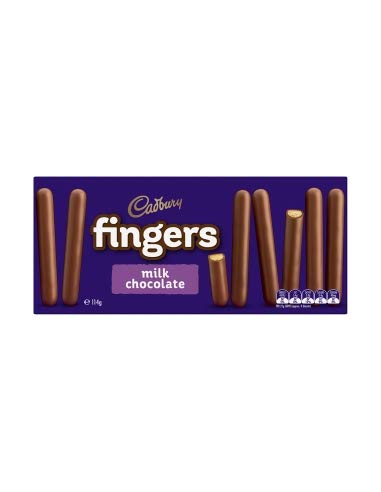 Cadbury Fingers Milchschokolade 114g x 12 von Cadbury