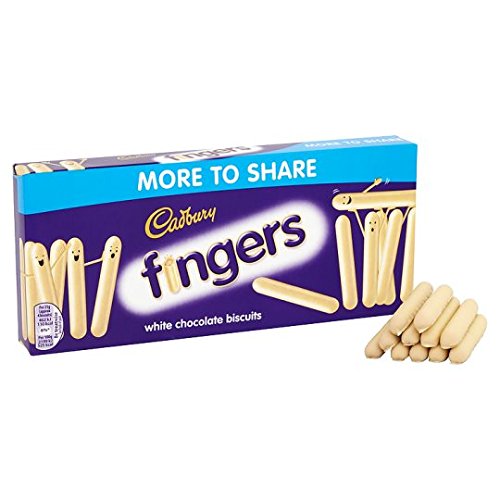 Cadbury Fingers Weiße Schokoladenkekse, 138 g Cadbury Fingers Weiße Schokoladenkekse, 138 g von Cadbury