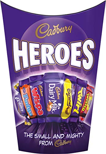 Cadbury Heroes Schokoladenmix – köstlich cremige Schokolade im bunten Mix – vielfältige Mischung aus feinsten Süßigkeiten – perfekt zum Teilen! von Cadbury