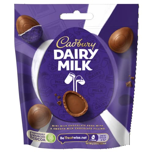 Cadbury Milchmilch Miniatur Schokoladeneierbeutel, 77 g Cadbury Milchmilch Miniatur Schokoladeneierbeutel, 77 g von Cadbury