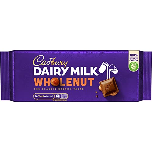 Cadbury Milchmilch Vollnussriegel, 180 g von Cadbury