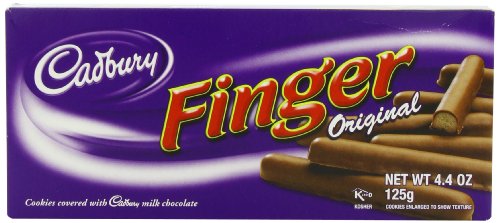 Cadbury Milk Chocolate Fingers 125G von Cadbury