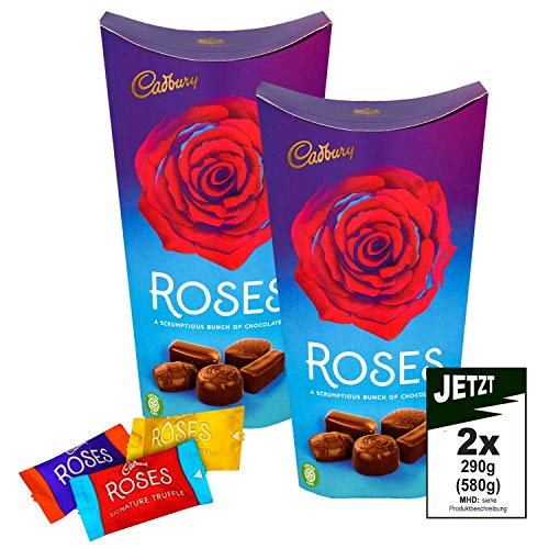 Cadbury Roses 2x 290g net. (592g inkl. Wraps) - Premium Cadbury-Schokoladen von Cadbury