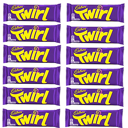 Cadbury Twirl Schokoladenriegel, 43 g, 24 Stück von Cadbury