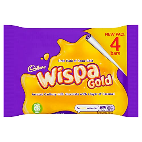 Cadbury Wispa Gold Schokoladentafel, 4 x 41 g von Cadbury