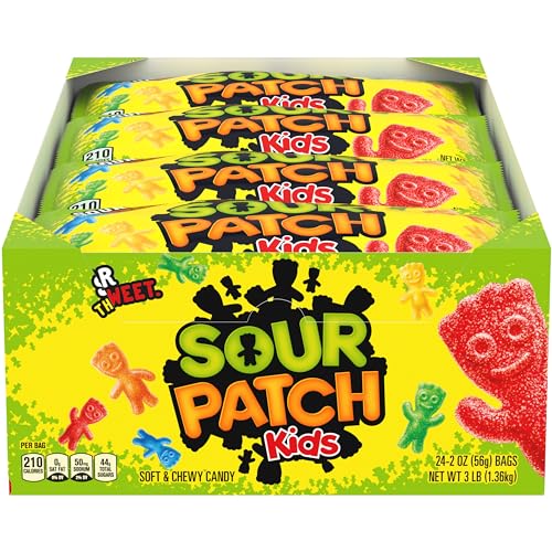 Sour Patch Kids (saure Fruchtgummis) 12 Packungen - insgesamt 672g - aus USA von Cadbury