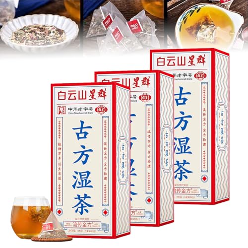 Caduola 29 Geschmacksrichtungen von Tee mit alter Formel, chinesischer Kräutertee für die Leber, Gesundheits-Leberpflege-Tee gegen Feuchtigkeit, feuchtigkeitsentfernender Schlankheitstee (3 Karton) von Caduola