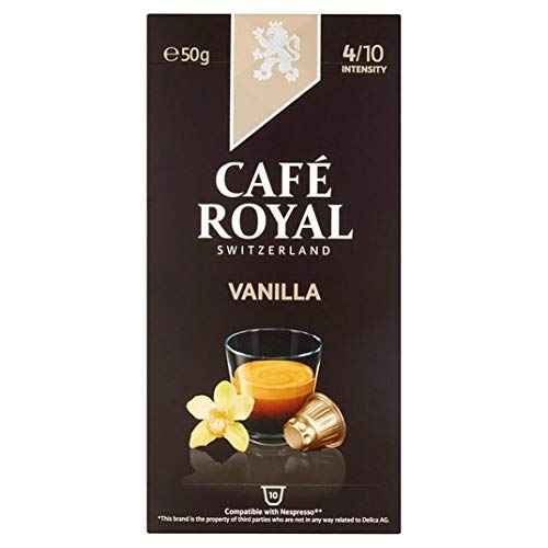 Cafe Royal Vanille aromatisiert Nespresso kompatibel Kaffeekapseln 10 pro Packung von Café Royal
