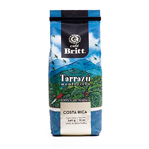 Café Britt® - Costa Rican Montecielo, Coffee From Tarrazu (12 oz.) (1-Pack) - Ground, Arabica Coffee, Kosher, Gluten Free, 100% Gourmet & Medium Dark Roast von Cafe Britt