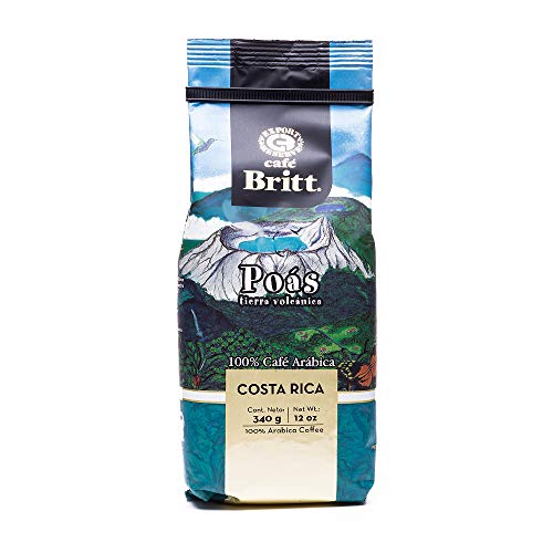 Cafe Britt Poas Volcanic Earth Ground Coffee, 12 Ounce Bag von Cafe Britt