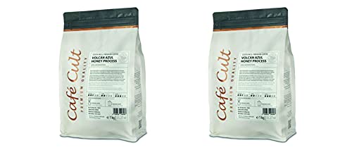 2 X Café Cult Kaffee Costa Rica Volcan Azul Honey Process in 1 kg Tüte, ganze Bohne = 2 kg von Café Cult