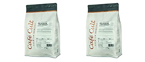 2 X Café Cult Kaffee Sao Silvestre Late Harvest in 1 kg Tüte, ganze Bohne = 2 kg von Café Cult