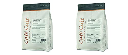 2 X NEU Café Cult Kaffee Brazil Sao Bento in 1 kg Tüte, ganze Bohne = 2 kg von Café Cult