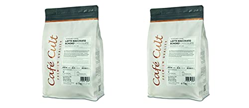2 X NEU Café Cult Kaffee "Latte Macchiato Schoko" in 1 kg Tüte, ganze Bohne aromatisiert = 2 kg. von Café Cult