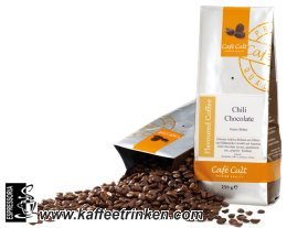 250g - Café Cult - Chili Chocolate - aromatisierter Röstkaffee - ganze Bohnen von Cafe Cult
