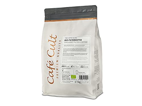 Bio Filterkaffee in 1 kg Tüte, ganze Bohne DE-ÖKO-006 von Café Cult