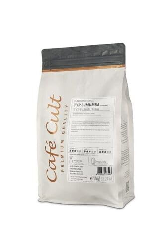 Cafe Cult Kaffee Lumumba "Schoko-Rum-Note" aromatisiert ganze Bohne 1kg von Café Cult