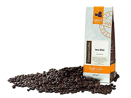 Kaffee Brazil Jacu Bird in 1 kg Tüte, ganze Bohne DE-ÖKO-006, 1 kg, BIO von Cafe Cult