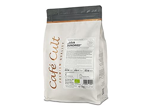 NEU Café Cult BIO Kaffee Ecuador Loja Sun dried organic in 1 kg Tüte, ganze Bohne DE-ÖKO-006 von Café Cult