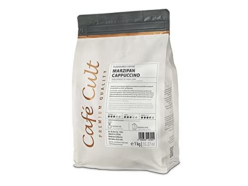 NEU Café Cult Kaffee "Marzipan-Cappuccino" in 1 kg Tüte, ganze Bohne aromatisiert von Café Cult