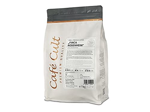 NEU Café Cult Kaffee Perú Gourmet Finca Rosenheim in 1 kg Tüte, ganze Bohne von Café Cult