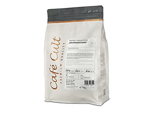 NEU Café Cult Kaffee Tansania Kilimandscharo in 1 kg Tüte, ganze Bohne von Café Cult