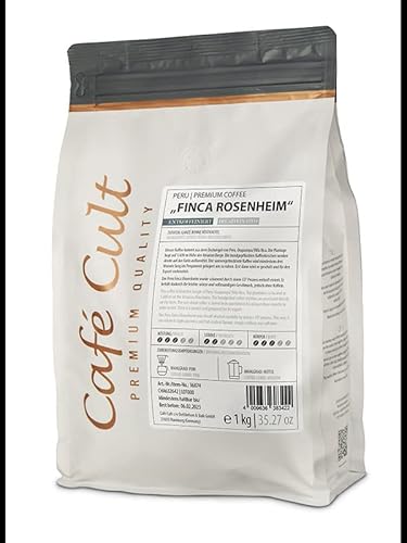 teemando® Peru Finca Rosenheim Decaf in 1 kg Tüte, ganze Bohne entkoffeiniert von Café Cult