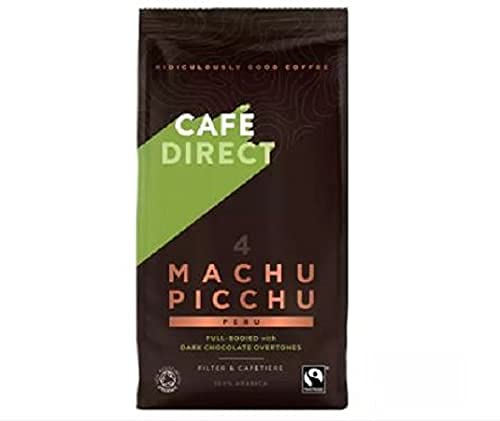 Cafedirect Machu Picchu gemahlener Kaffee, 227 g – ein reichhaltiger, glatter Kaffee mit Obertönen von feiner, dunkler Schokolade, der in extremen Höhen im Inka-Herzland der Anden angebaut wird. Cafedirect Machu Picchu gemahlener Kaffee, 227 g – ein reichhaltiger, glatter Kaffee mit Obertönen von feiner, dunkler Schokolade, der in extremen Höhen im Inka-Herzland der Anden angebaut wird. von Café Direct