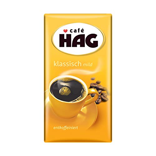 Cafe Hag Hag Filterkaffee Klassisch Mild, 500 g gemahlener Kaffee entkoffeiniert von cafe HAG