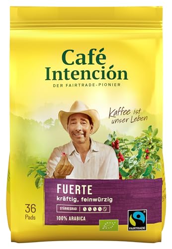 Café Intención ecológico Fuerte Kaffeepads 6x 36 Stück Vorteilspack -Bio von Café Intención