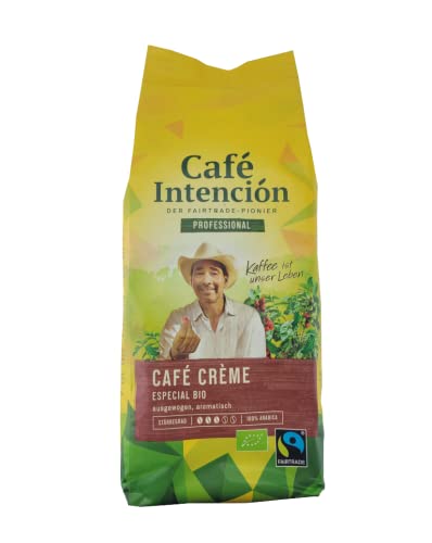 Kaffee CAFÉ CRÈME Especial Bio von Café Intención, 1000g Bohnen (1 Stück) von Café Intención