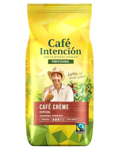 Kaffee CAFÉ CRÈME Especial von Café Intención, 1000g Bohnen (6 Stück) von Café Intención