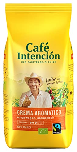 Kaffee CREMA AROMATICO von Café Intención, 24x1000g Bohnen von Café Intención