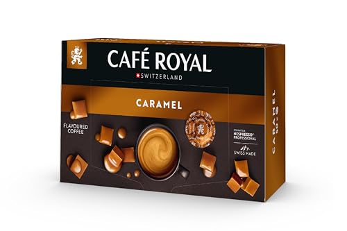 Café Royal Professional Pads, Caramel Flavoured Kaffee, 50 Nespresso kompatible Pads für Office und Gastronomie, Rainforest Alliance zertifiziert, 100% Arabica Kaffee von Café Royal