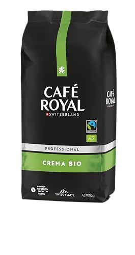 Café Royal Professional Line Bohnen, Bio Crema, 1kg Bohnenkaffee, Bio und Fairtrade zertifiziert, 100 Prozent Arabica Kaffee von Café Royal