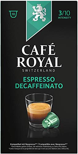 Café Royal Espresso Decaffeinato, 50 Nespresso kompatible Kapseln, 5er Pack (5 x 10 Kaffeekapseln) von Cafe Royal