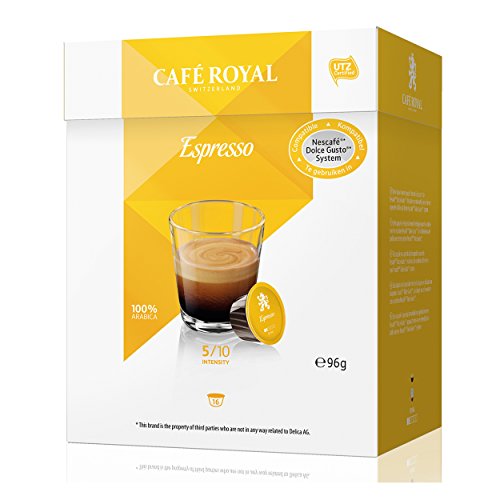 Café Royal Espresso, Kaffee, Kaffeekapsel Nescafé Dolce Gusto Kompatibel, Gelb, 16 Kapseln von Café Royal