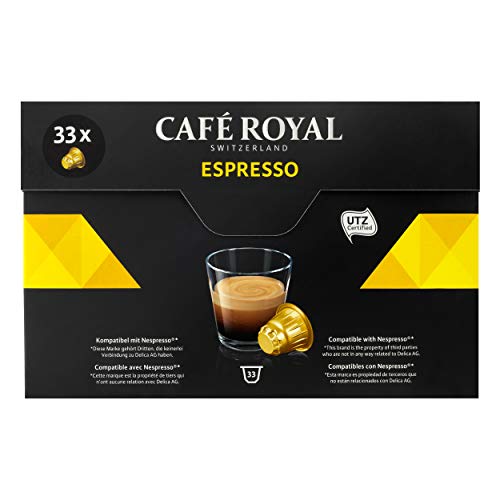 Café Royal Espresso, Kaffee, Röstkaffee, Kaffeekapseln, Nespresso Kompatibel, 165 Kapseln von Café Royal