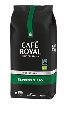 Café Royal Professional Line Bohnen, Bio Espresso, 1kg Bohnenkaffee, Bio und Fairtrade zertifiziert, 100 Prozent Arabica Kaffee von Café Royal